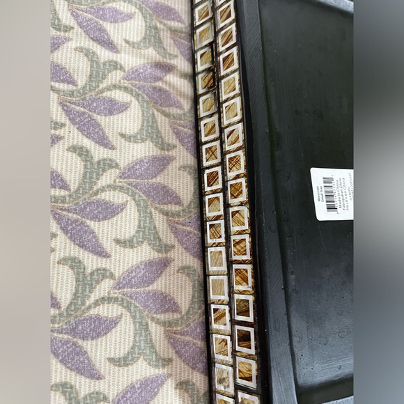 Moroccan Small Tray - Shiny Glass Like , Rectangular with Square Shapes - Picture 5 of 10